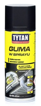 Guma w sprayu TYTAN szybka naprawa 400ml guma uszczelniająca CZARNY kolor
