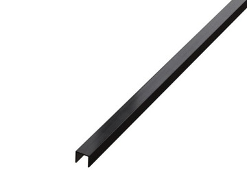 Listwa rektyfikowana Czarny MAT Warianty U 1x270