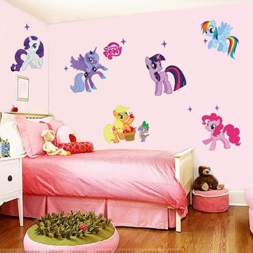 Naklejki na ścianę szafkę My Little Pony Kucyki