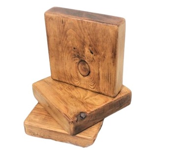 Zestaw 3 półek ściennych ,grube 4,5 cm 16x16 , niewidoczne mocowania