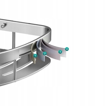 ПОЛКА ДЛЯ ВАННОЙ LOFT УГЛОВАЯ ДЛЯ ДУША 1 ШТ.