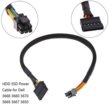 Kabel zasilający HDD SSD do Dell Vostro 3668 3667 3650 SATA zasilacz dysku