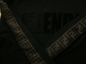 Fendi bluza z kapturem hoodie monogram S