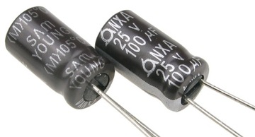 Kondensator elektrolityczny 100uF/25V LOW ESR SamYoung NXA (2 szt.) /4197-2