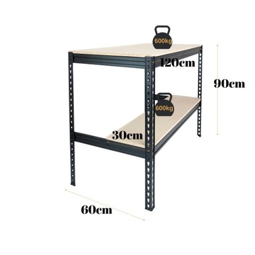 Верстак ePlatinum 120x60x90 2x400кг Окрашенные плиты SOLID OSB