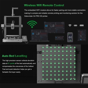 3D-принтер Artillery Sidewinder X4 Plus 10000 мм/с² FDM Wi-Fi