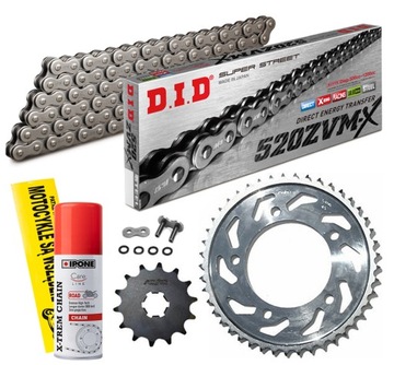 ZESTAW NAPĘD-OWY DID KAWASAKI EX 250 R NINJA 08-12 88-96 GPX 250 88-05