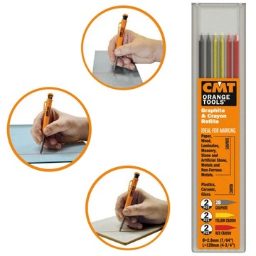 Цветные стержни для столярного карандаша PCL-3C CMT