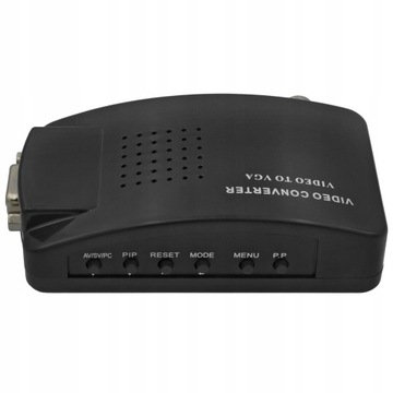 S-Video BNC AV VGA VGA VIDEA TENGENTER в VGA с бесплатными кабелями