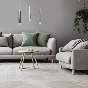 ПОДВЕСНОЙ СВЕТОДИОДНЫЙ ПОТОЛОЧНЫЙ СВЕТИЛЬНИК 5ВТ TUBE OVEREND EYE ICILE CHROME GLAMOUR