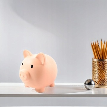 ŚWINKA SKARBONKA NA OSZCZĘDNOŚCI PLASTIKOWA OTWIERANA PREZENT RÓŻNE KOLORY