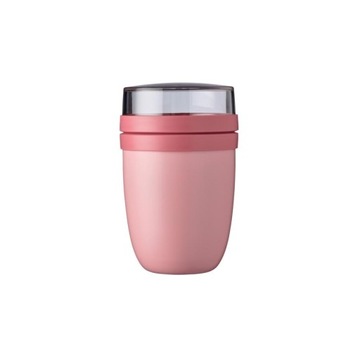 LUNCHPOT stalowy nordic pink Ellipse Mepal