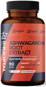 IMMORTAL ASHWAGANDHA EKSTRAKT 500 MG 90k ŻEŃ-SZEŃ