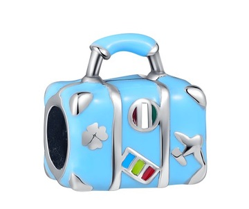 CHARMS ZAWIESZKA WALIZKA WAKACJE PODRÓŻ WYCIECZKA