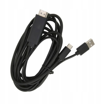 USB-КАБЕЛЬ ДЛЯ ЗЕРКАЛА МОБИЛЬНОГО ТЕЛЕФОНА-ТВ 5В 2А