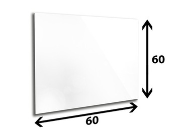 Panel szklany hartowany 60x60 biały ochronny szkło