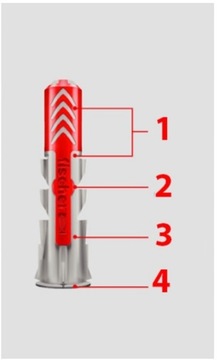 FISCHER DUOPOWER УНИВЕРСАЛЬНЫЕ ШПИЛЬКИ С ВИНТОМ 12x60 S 10 шт. ОРИГИНАЛ