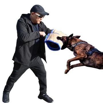 Джутовый защитный рукав, синий.