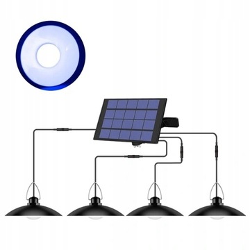 LAMPA ŻYRANDOL SOLARNY OGRODOWY OZDOBNY LED pilot