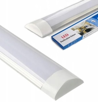 Lampa sufitowa LED 120cm 36W 6500K zimna natynkowa plafon świetlówka długa
