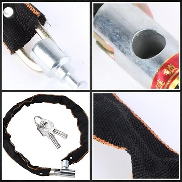 ВЕЛОСИПЕДНЫЙ ЗАМОК ВЕЛОСИПЕДНЫЙ ЗАМОК КЛЮЧ БЕЗОПАСНОСТИ ПРОЧНЫЙ КАБЕЛЬ