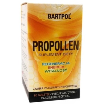 Bartpol Propollen 60 Tab. Wspiera Układ Krwionośny
