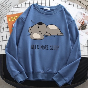 Casual Simple Women'S Sweatshirt Need More Sleep C
