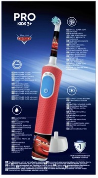 ORAL-B VITALITY PRO 103 CARS ДЕТСКАЯ ЗУБНАЯ ЩЕТКА