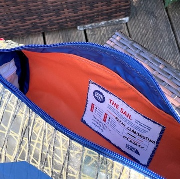 Сумка Mistral Code Zero из использованного паруса, маленькая, по индивидуальному заказу.