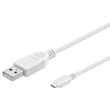 Kabel Hi-Speed A-wtyk micro USB 7,5 m biały