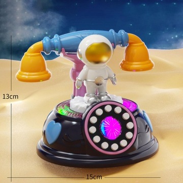 Telefon dla dziecka Zabawka Kreskówka Astronauta Oświecenie Poznawcze Ciemny Fiolet