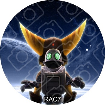 Opłatek na Tort RATCHET & CLANK Dekoracja do tortu wydruk Waflowy 20cm