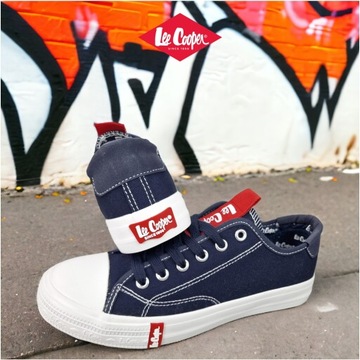 Trampki Granatowe Damskie LEE Cooper tenisówki Buty Sportowe 2235L 37