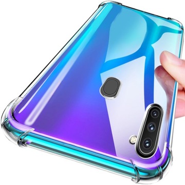 ETUI AIRBAG SHOCK SILIKON DO SAMSUNG M11 +SZKŁO