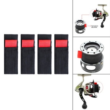 Черный рыболовный ремень 4x4 шт., аксессуары для рыболовных снастей Kołowro