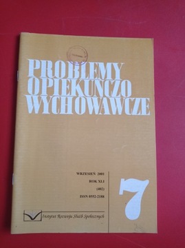 Problemy opiekuńczo-wychowawcze, nr 7/2001, wrzesień 2001
