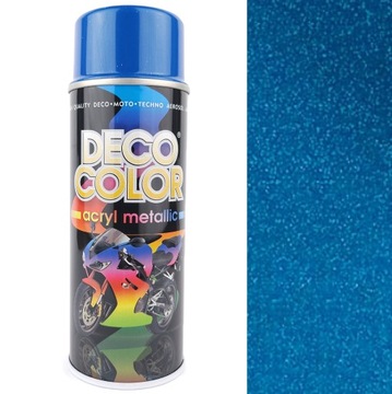 FARBA SPRAY DO PLASTIKU METALU NIEBIESKI METALIK