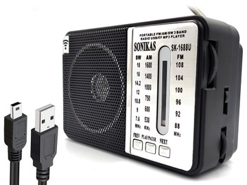 RADIO KUCHENNE AKUMULATOR PRZNOŚNE BLUETOOTH USB FM AM MP3 VINTAGE