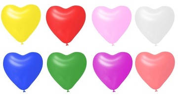 BALONY REKLAMOWE Serca 28 cm Balon z nadrukiem logo 500 szt + PATYCZKI !