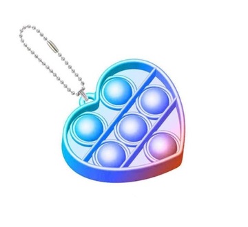POP IT BRELOK FIDGET TOY SERCE BRELOCZEK SERDUSZKO ZABAWKA ANTYSTRESOWA