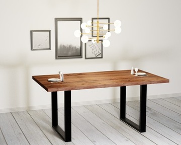 2 металлические ножки для стола-чердака, черные, 70х72 см