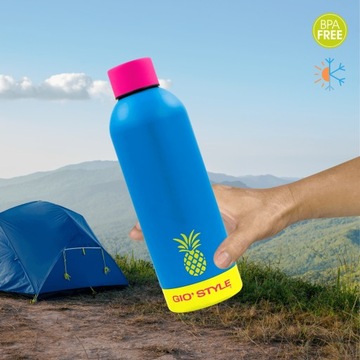 ТЕРМОБУТЫЛКА 0,5 Л KAMAI GIO STYLE, НЕРЖАВЕЮЩАЯ СТАЛЬ, СИНЯЯ