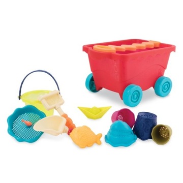 B.Toys Wózek Wagon z akcesoriami do piasku 18m+