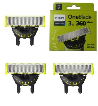 Ostrza wymienne PHILIPS OneBlade 360 QP430/50 3szt QP230 QP2520 QP6541 2730