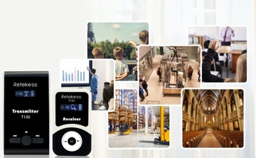 Беспроводная система экскурсовода Retekess T130-T131, система аудиогида