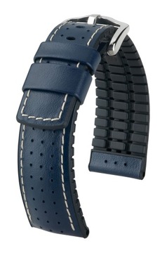 PASEK DO ZEGARKA GRANATOWY HIRSCH TIGER 20 MM