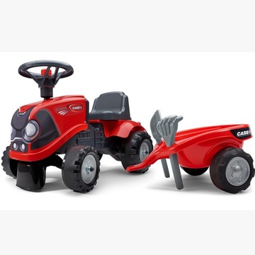 TRACTOR BABY CASE IH КРАСНЫЙ ПРИЦЕП ОТ 12 МЕСЯЦЕВ FALK