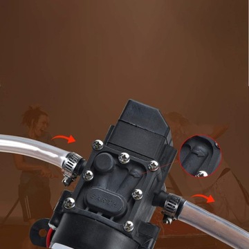 Мембранный водяной насос, самовсасывающий насос 12 В, 70 Вт, 130 фунтов на квадратный дюйм.