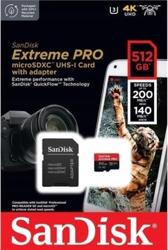 Karta microSD SanDisk Extreme Pro 512 GB
