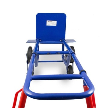 Ступенчатая складская тележка с регулируемой высотой.